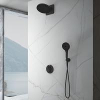 Душевой комплект термостатический встраиваемый, двухрежимный цвет черный VSFW-3I22MT5MB VINCEA