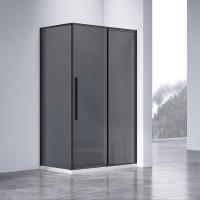 Душевой уголок квадратный/прямоугольный VSR-4SN9012CGB 1200x900x1950 профиль черный стекло тонированное VINCEA