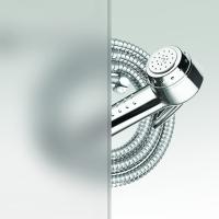 Душевой уголок RGW HO-081 трапеция   90*90*195 350608199-21 профиль Хром стекло Матовое 8 мм RGW