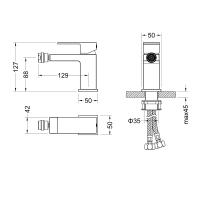 Смеситель для биде Timo Selene 2062/00F хром