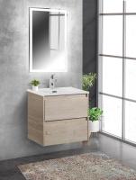 База под раковину подвесная с двумя выкатными ящиками KRAFT-500-2C-SO-RGB BelBagno