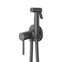 Гигиенический душ со смесителм  RELAX-DIF-NOP черный матовый    Cezares