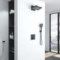Душевой комплект встраиваемый, двухрежимный  цвет вороненая сталь VSFW-421I4GM VINCEA