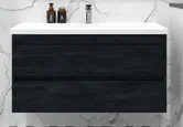 FAMILY База под раковину подвесная с двумя выкатными ящиками, Hard Coal, 1000x480x550, Family-M-1000-2C-SO-HC