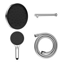 Комплект: Верхний душ с держателем +  ручной душ с шлангом 1750мм цвет хром VSHH-3I2AHCH VINCEA