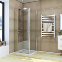 Душевой угол раздвижной прямоугольный RV026-11080-01-C8 1100х800х1950 Цвет профиля Хром Стекло Прозрачное Veconi