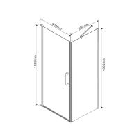 Душевой уголок, прямоугольный Orta VSR-1O9090CLB 900х900х1900 цвет черный стекло прозрачное Vincea Душевой уголок, прямоугольный Orta VSR-1O9090CLB 900х900х1900 цвет черный стекло прозрачное Vincea